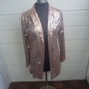 Sequin Tuxedo Jacket